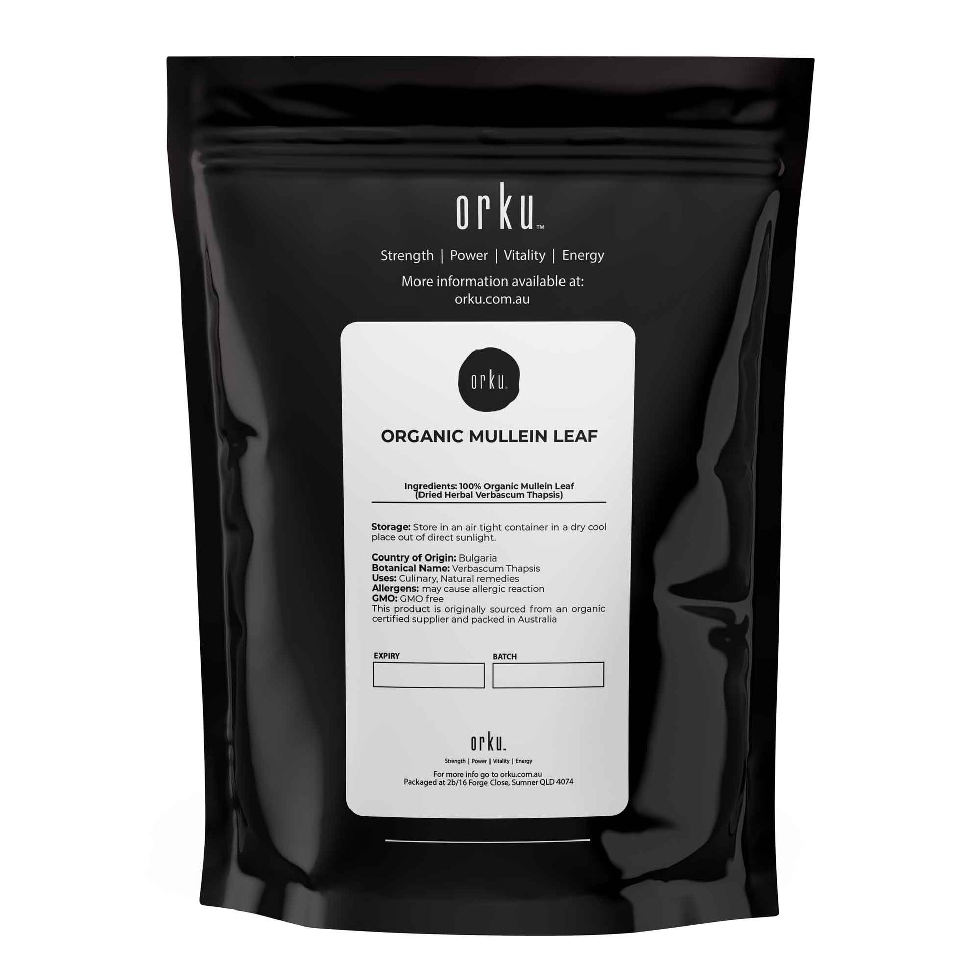 200g Organic Mullein Leaf - Dried Herbal Verbascum Thapsis-1