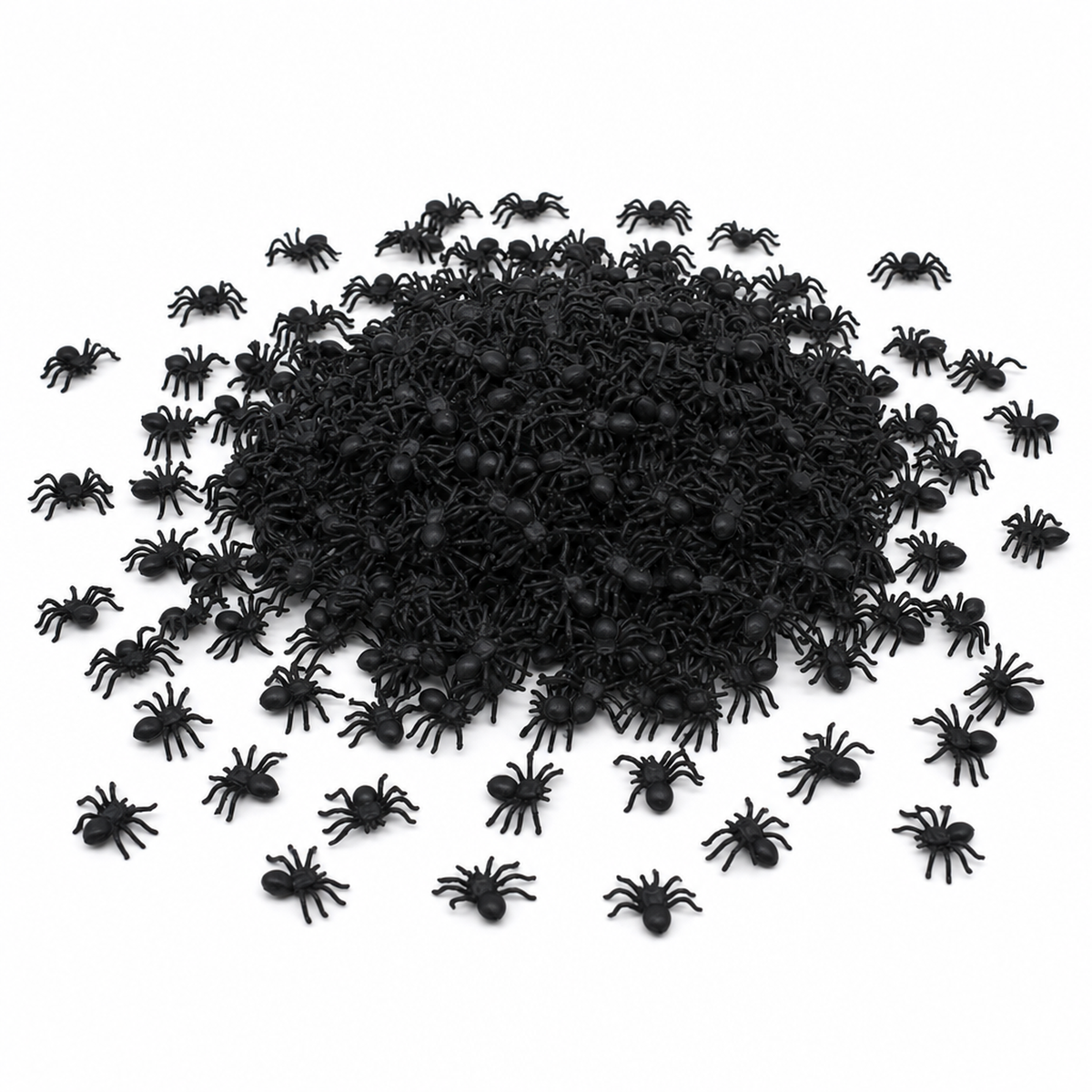 120x MINI FAKE SPIDERS Trick Halloween Scary Arachnids Joke Prank Small Gag Toy Bug