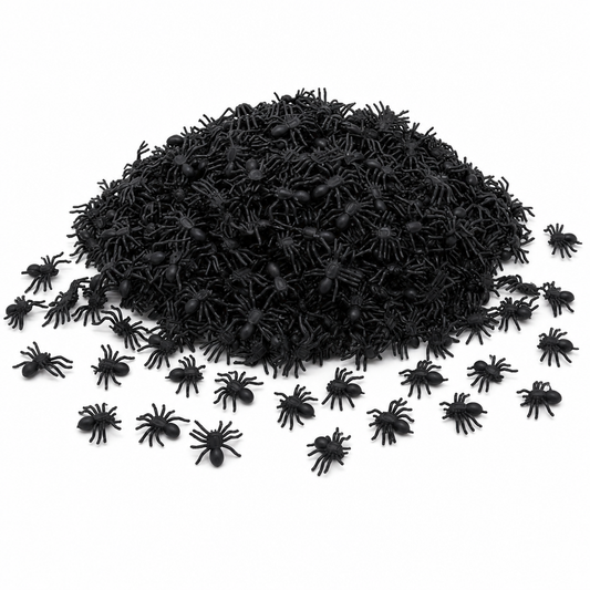 240x MINI FAKE SPIDERS Trick Halloween Scary Arachnids Joke Prank Small Gag Toy Bug