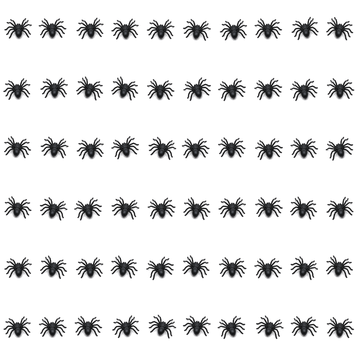60x MINI FAKE SPIDERS Trick Halloween Scary Arachnids Joke Prank Small Gag Toy Bug