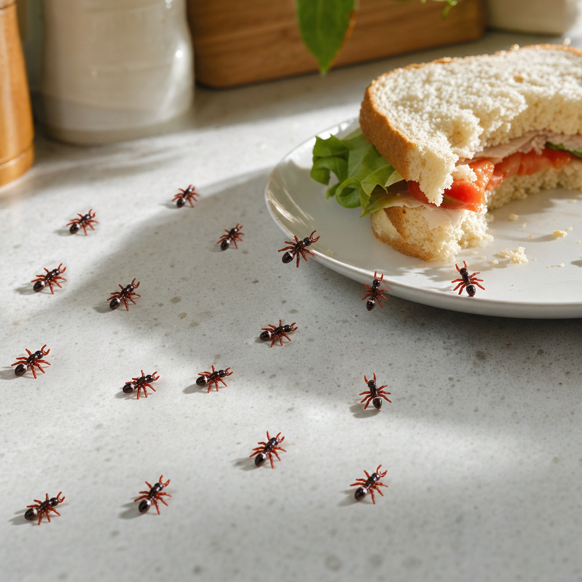 480x MINI FAKE ANTS Trick Halloween Scary Creepy Joke Prank Small Gag Toy Bug