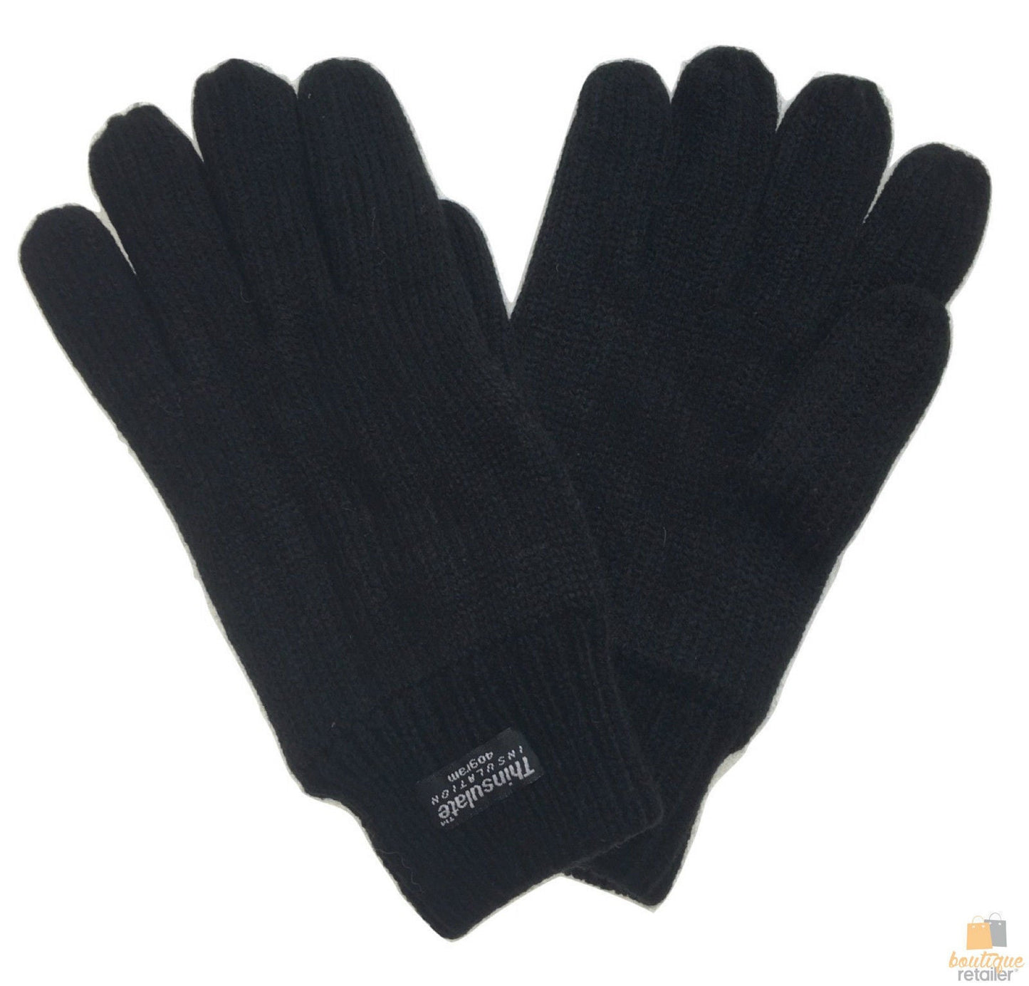 3M THINSULATE Knitted Fleece Gloves Winter Warmers Snow Ski Thermal Plain-3