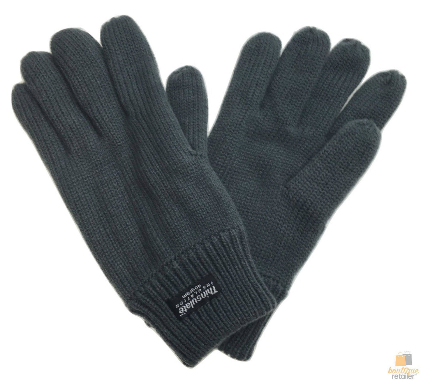 3M THINSULATE Knitted Fleece Gloves Winter Warmers Snow Ski Thermal Plain-4