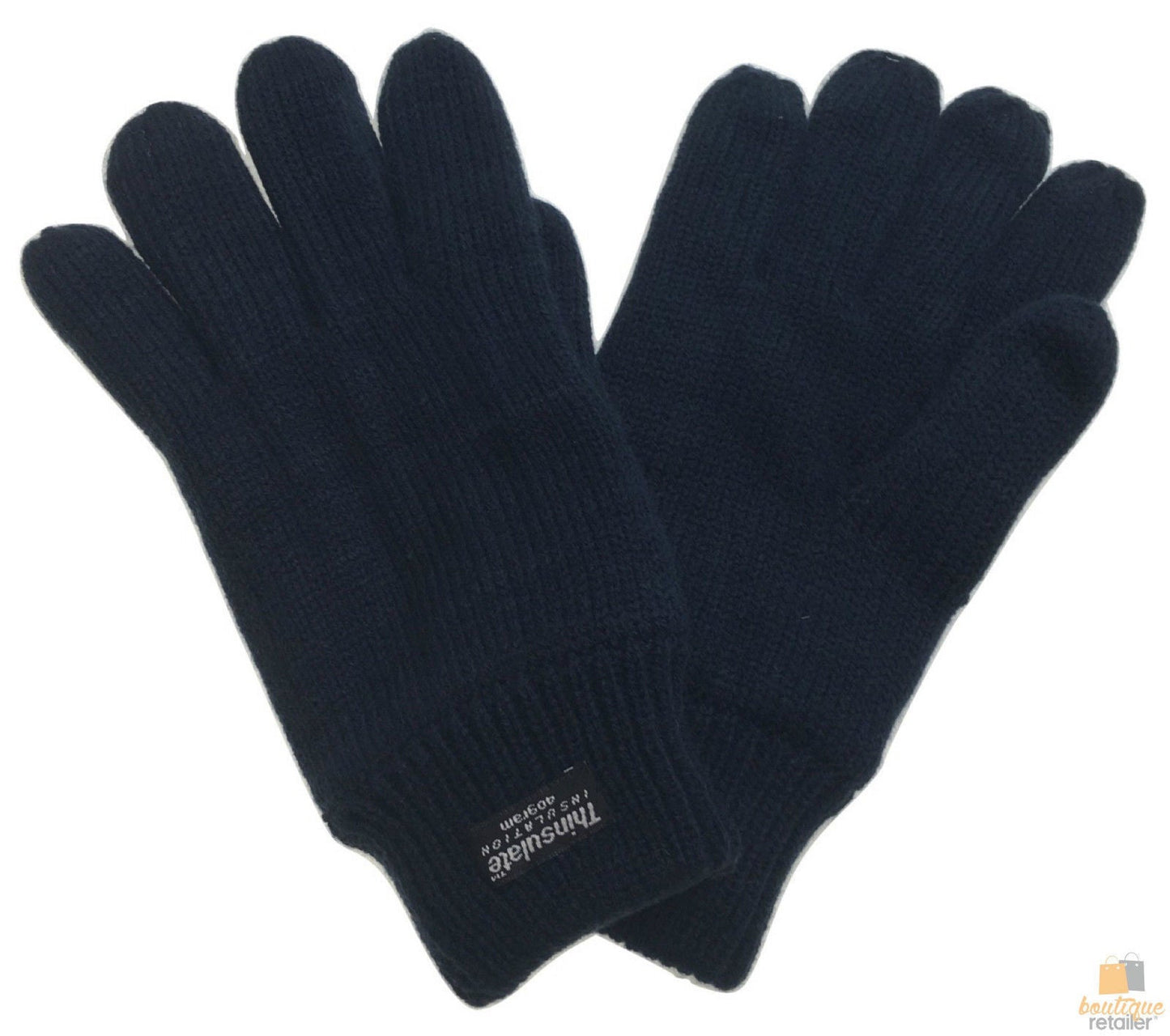 3M THINSULATE Knitted Fleece Gloves Winter Warmers Snow Ski Thermal Plain-6