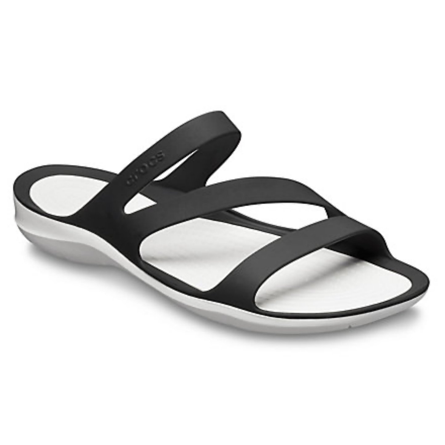 Crocs Womens Swiftwater Sandals Ladies Footwear - Black/White-2