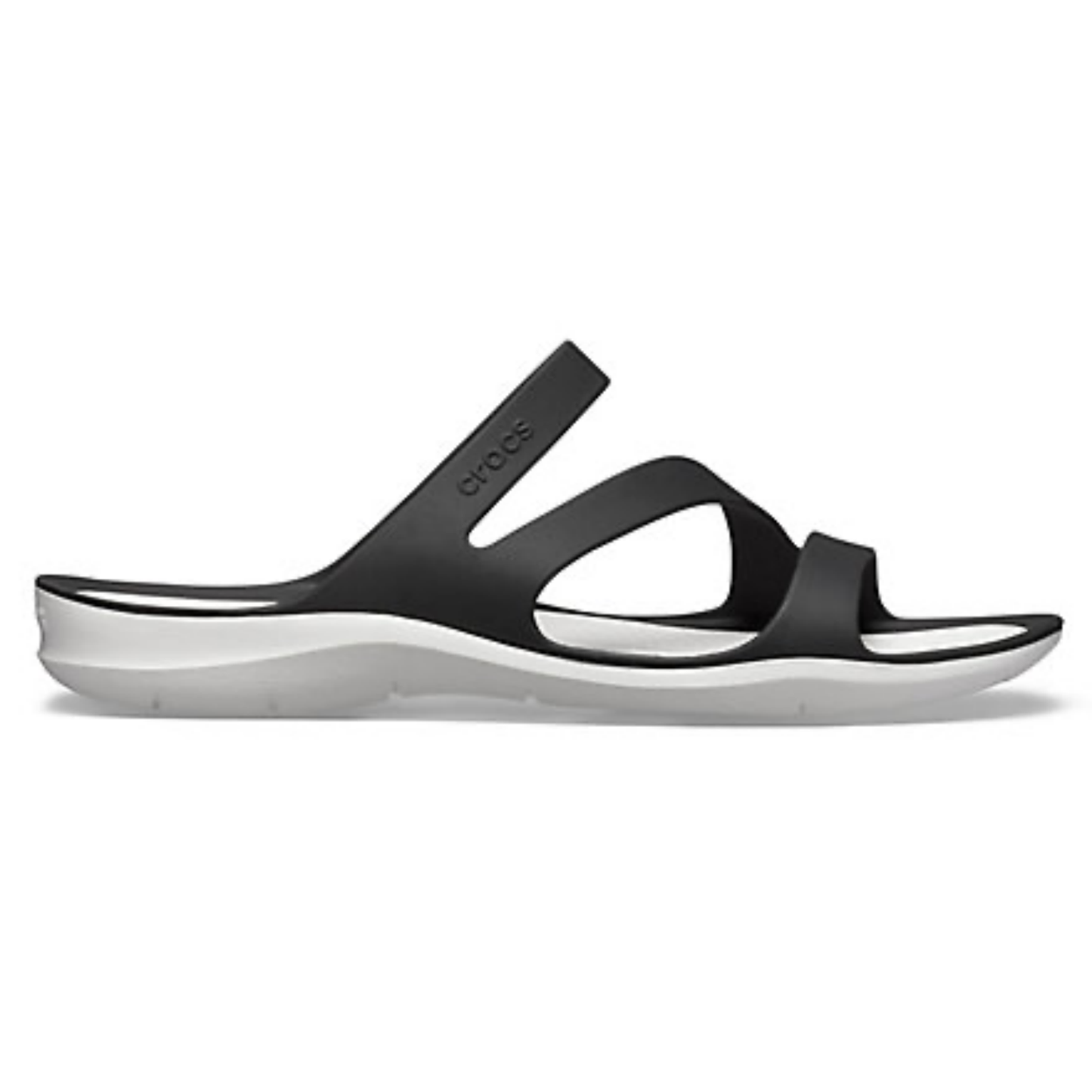 Crocs Womens Swiftwater Sandals Ladies Footwear - Black/White-3