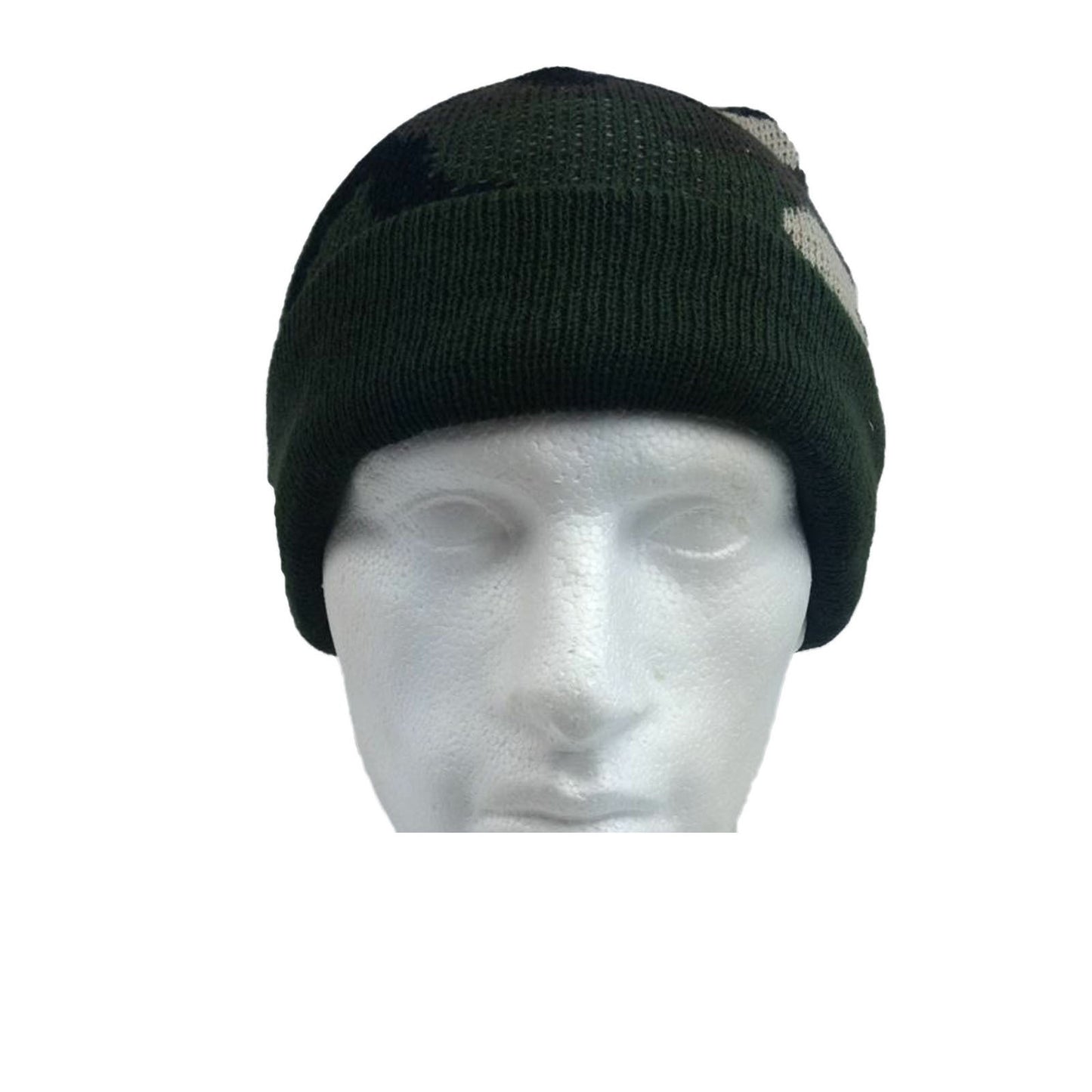 Camo Beanie Hat Winter Ski Army Military Fishing - Army Green Camouflage-3