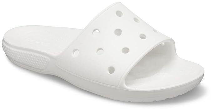 Crocs Mens Classic Slide Sandals Flip Flops Thongs - White-1