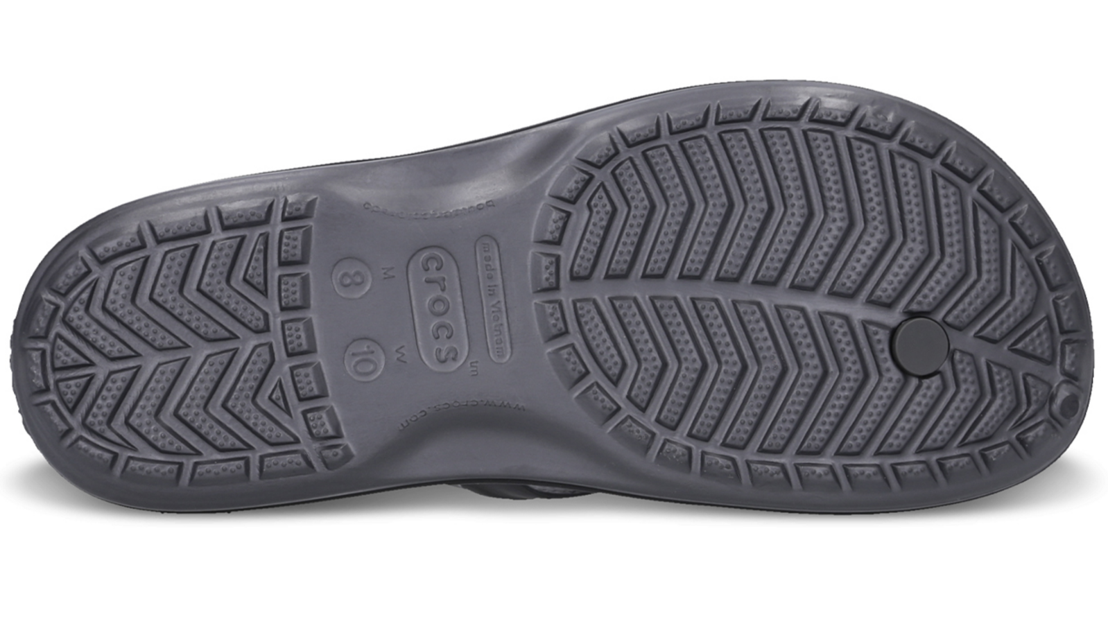 Crocs Flip Flops Thongs Crocband Cardio Wave Flip Relaxed Fit - Graphite/Black-4