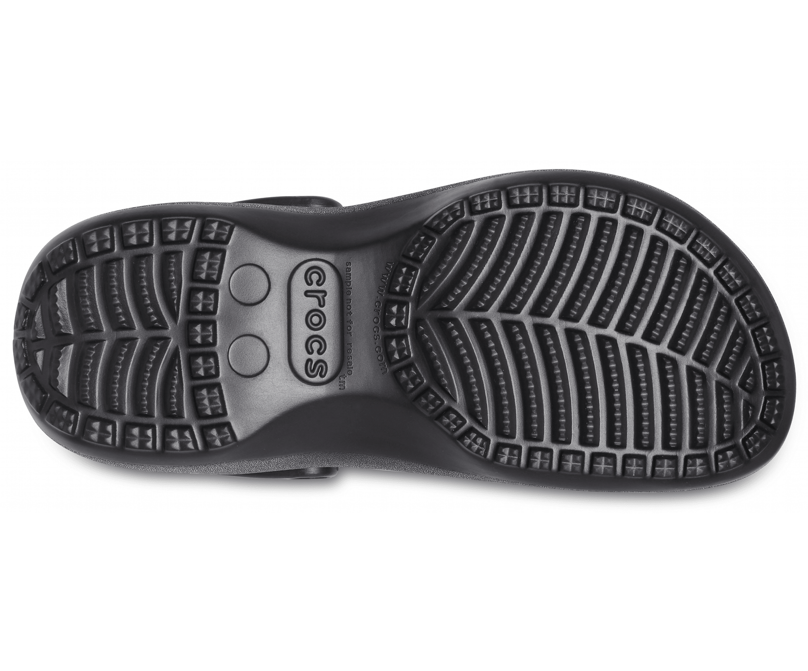 Crocs Womens Classic Platform Clog Sandals - Black-4