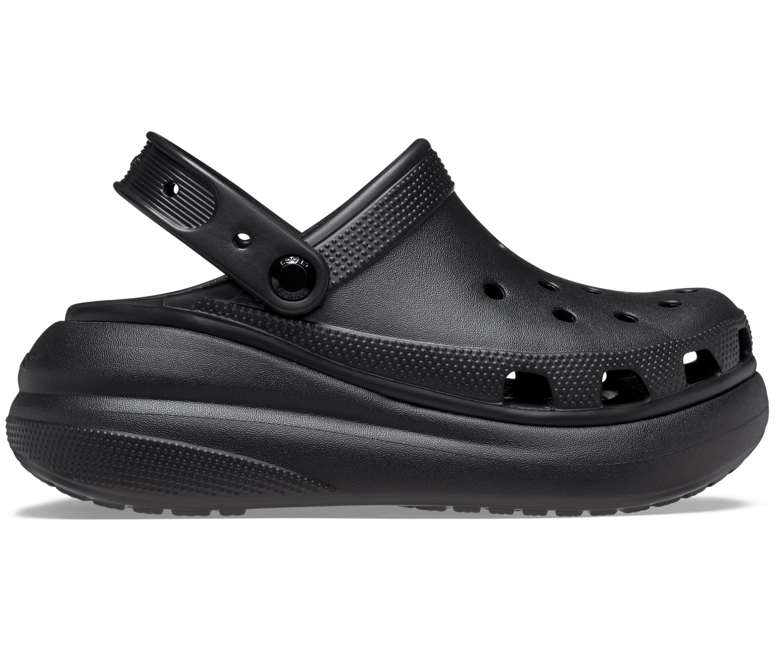 Crocs Classic Crush Platform Clog Sandals - Black-0