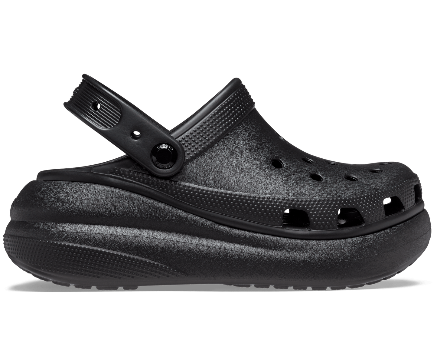 Crocs Classic Crush Platform Clog Sandals - Black-1