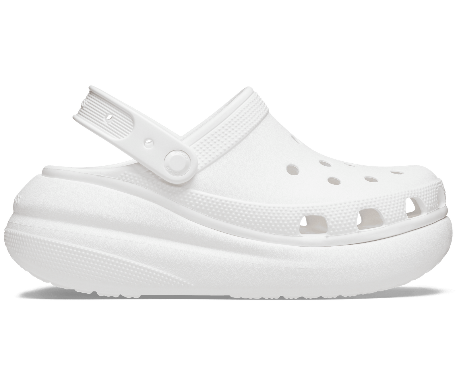 Crocs Classic Crush Platform Clogs Sandals - White-0