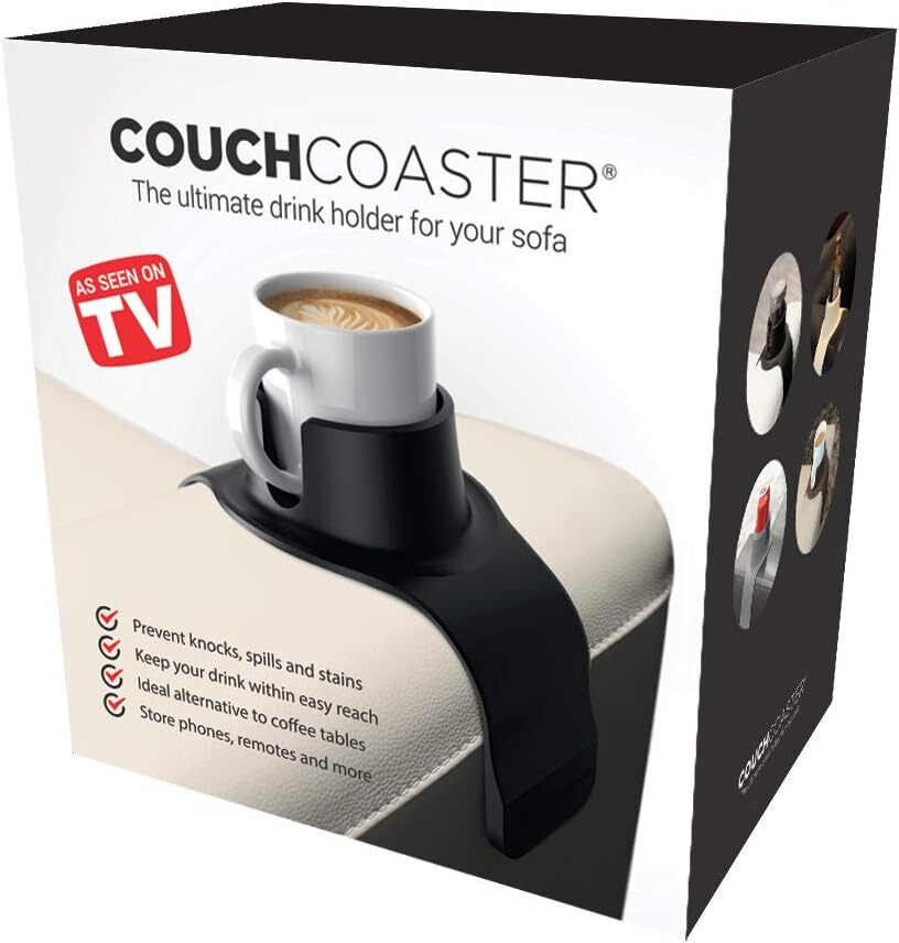 Couch Coaster The Ultimate Drink Holder for Your Sofa Lounger Couch - Mocha Brown-2
