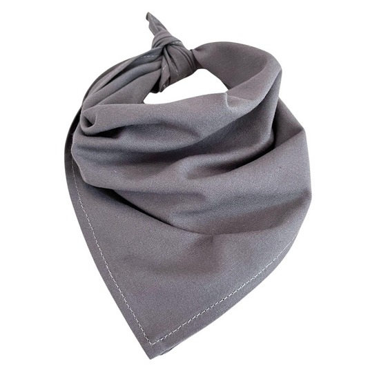 20x Plain Bandana 100% COTTON Head Wrap Durag Bandanna Scarf Mask BULK - Grey