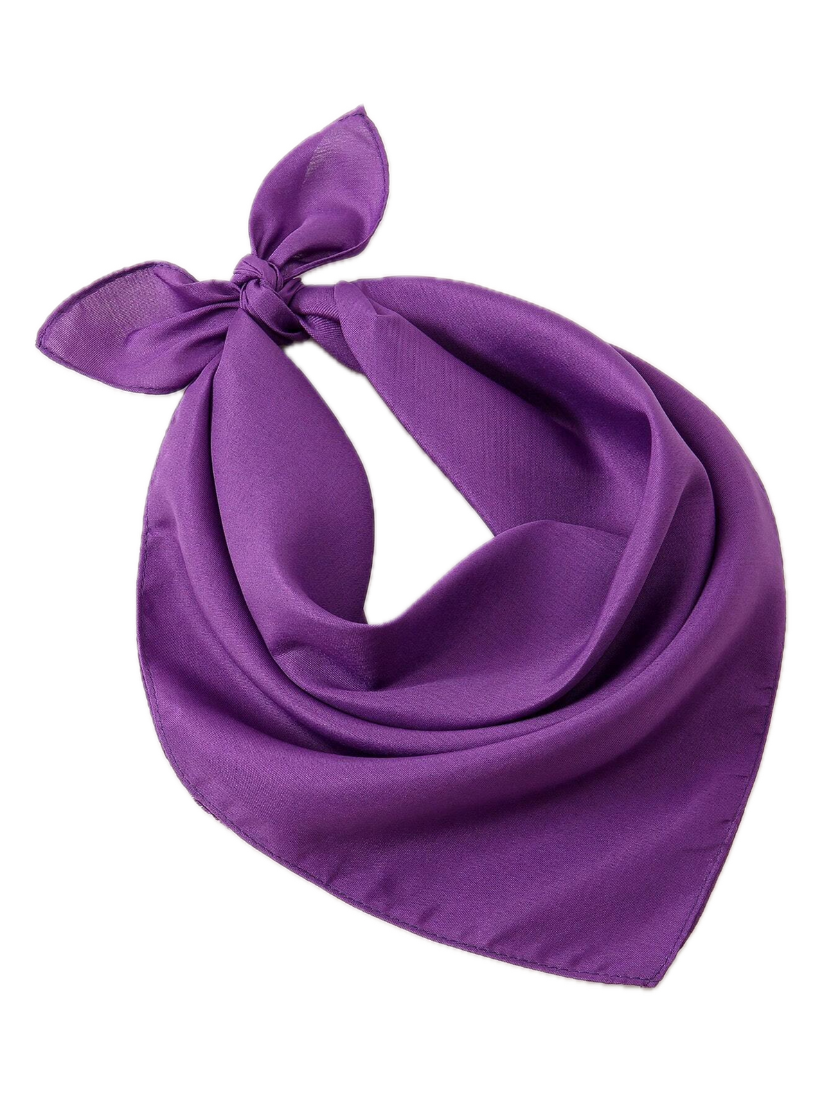 20x Plain Bandana 100% COTTON Head Wrap Durag Bandanna Scarf Mask BULK - Purple