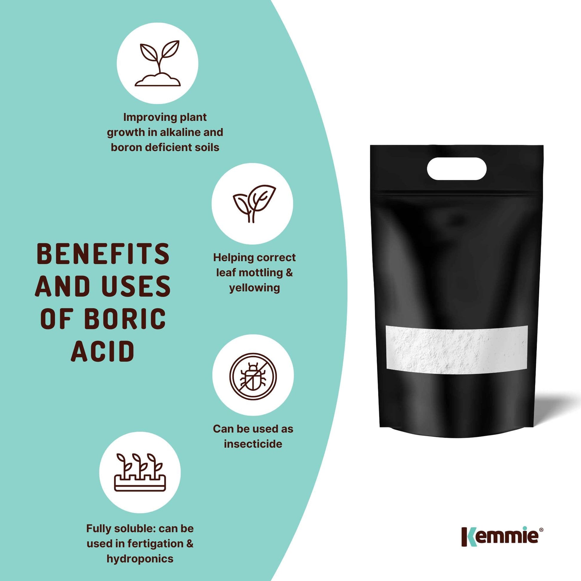 20Kg Boric Acid Powder High Purity Fully Soluble Granule Pest Ant Cockroaches-1