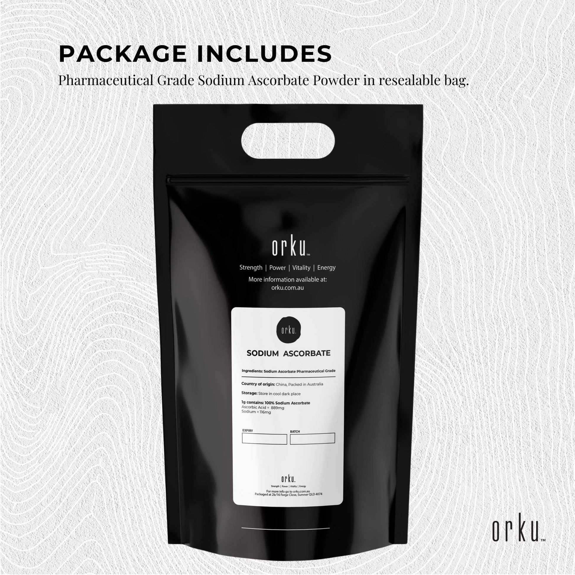 20Kg Sodium Ascorbate Powder - Vitamin C Buffered Pharmaceutical Ascorbic Acid-2