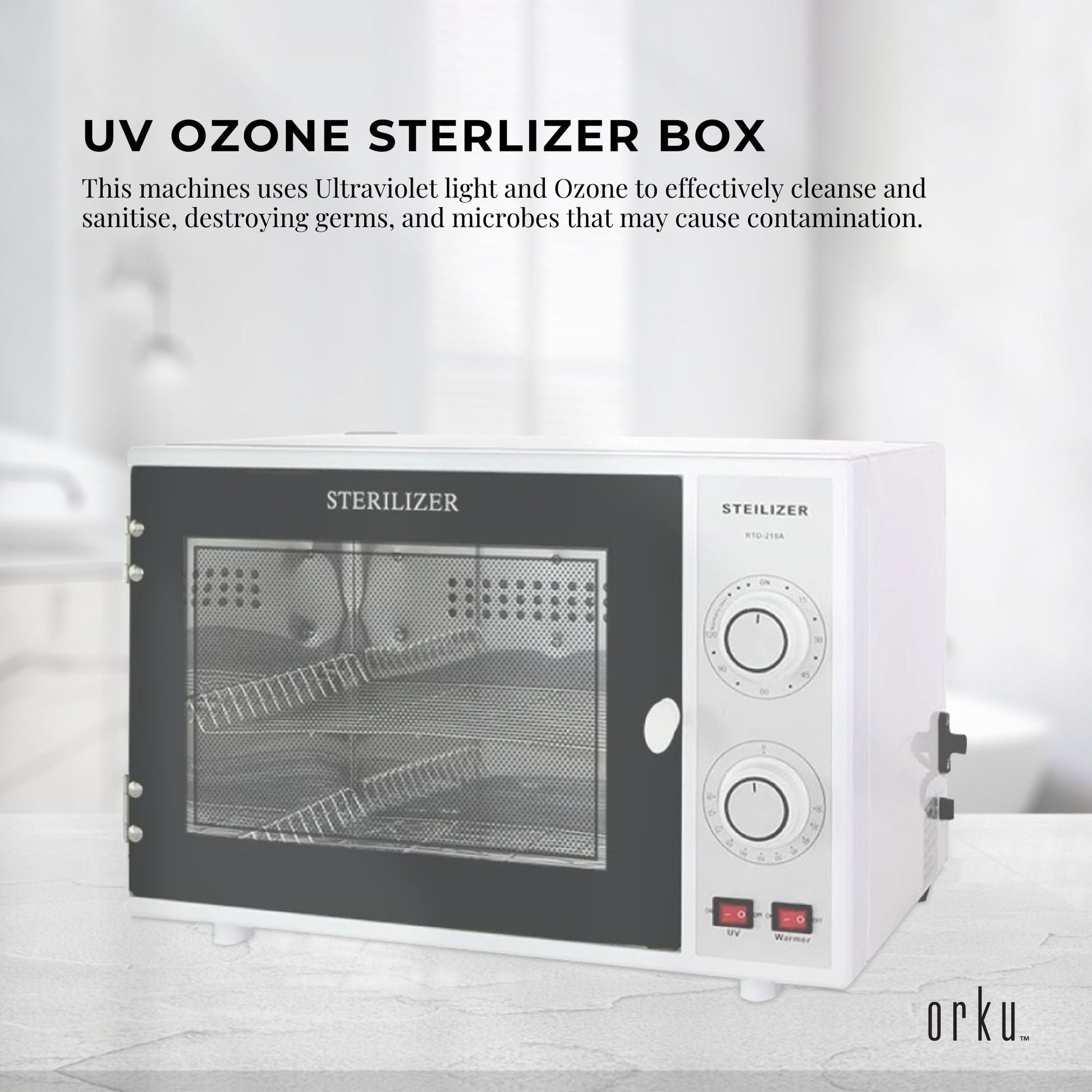20L Ozone UV Steriliser Box - Beauty Equipment Salon Nail Tools Sterilizer Cabinet-1