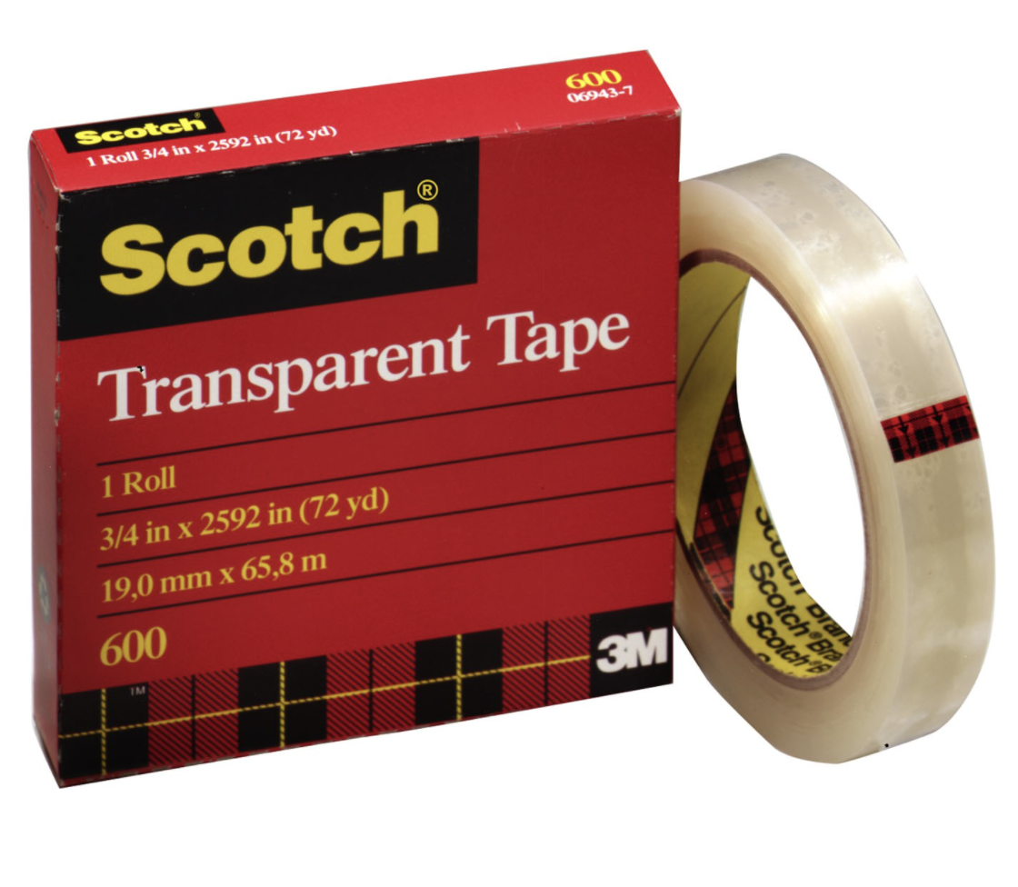 Scotch 3M Transparent Tape 25.4Mm x 65.8M-1