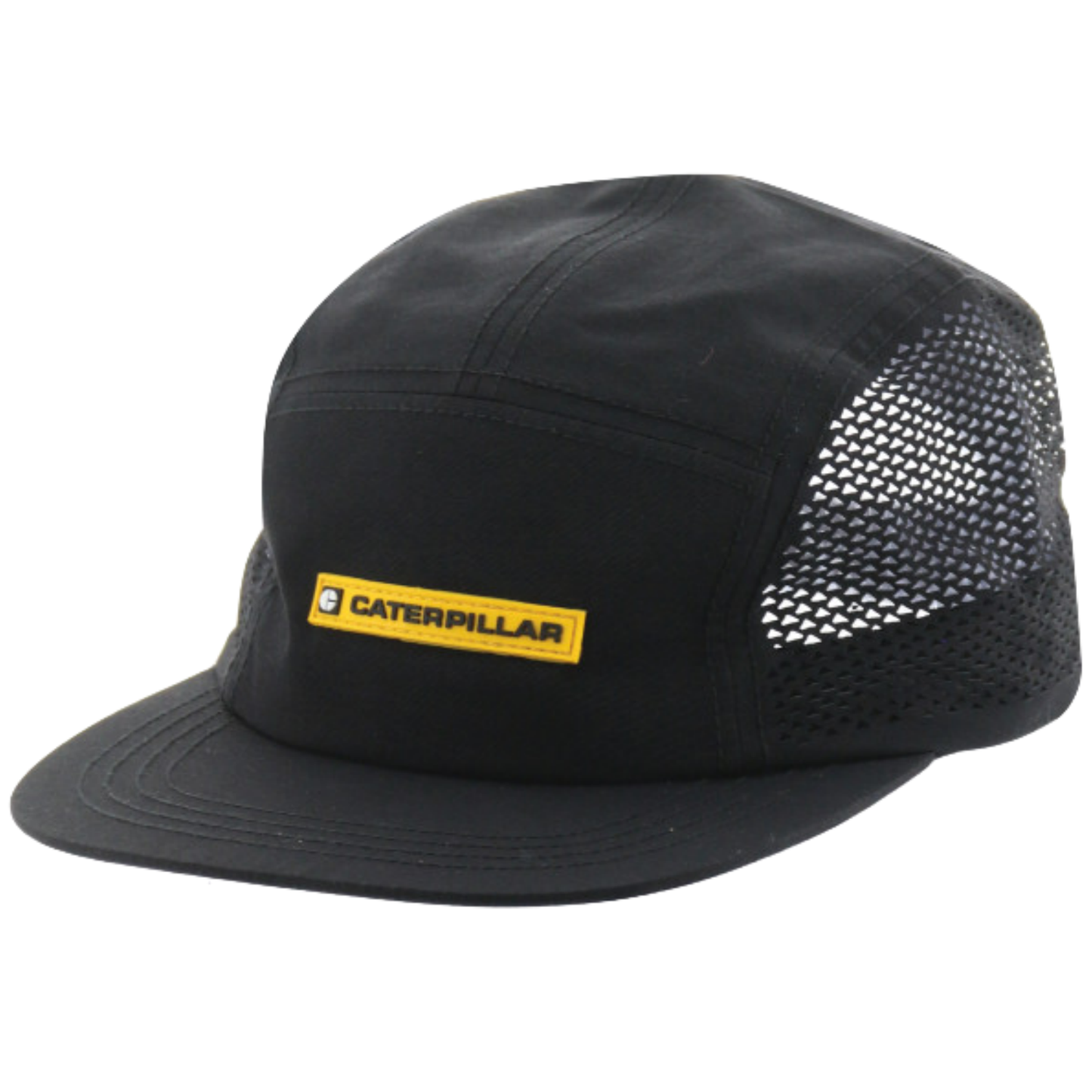 CAT AO Print Hat Snapback Baseball Hat Cap Skate Surf Caterpillar - Pitch Black-3