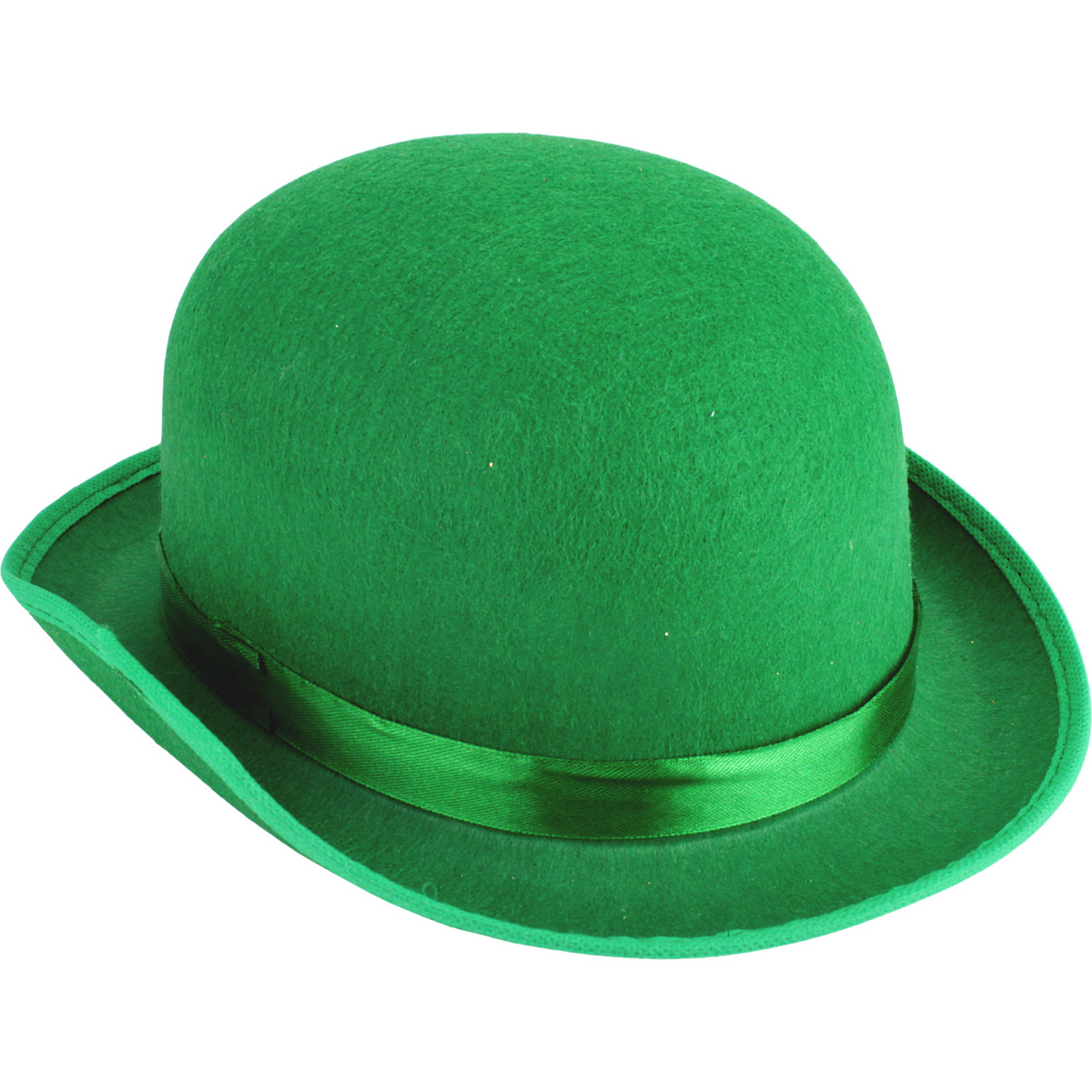 6x BOWLER HAT Party Vintage Costume Derby Felt Dance Halloween Bulk in Green