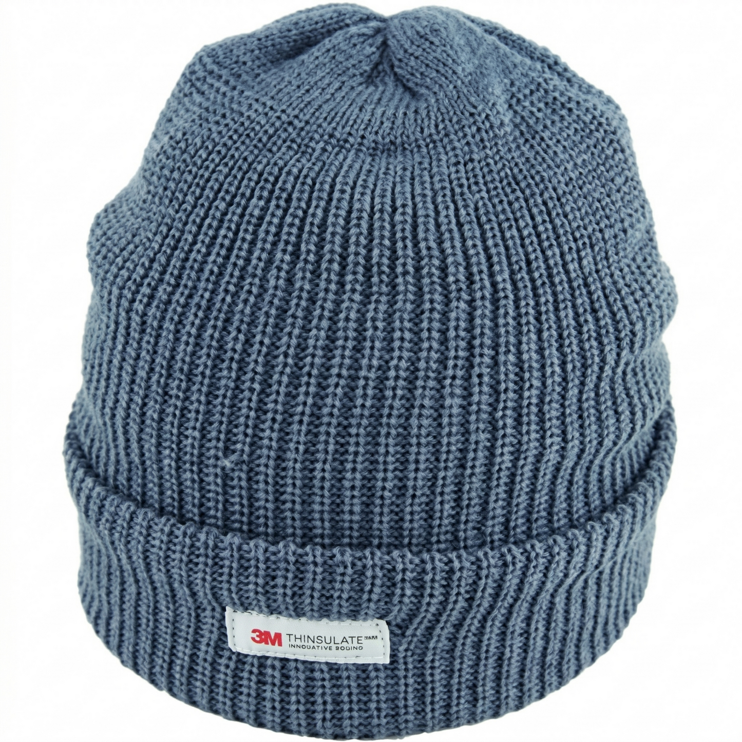 THINSULATE Acrylic Rib Knit BEANIE Hat Winter Thermal Lined Warmer Snow Ski - Charcoal Grey