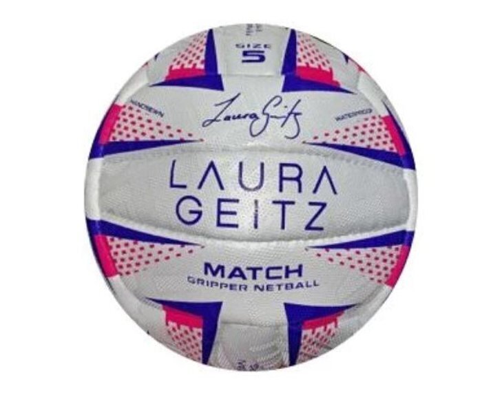 Laura Geitz Match Gripper Netball Hand Sewn Waterproof Official Size 4-4