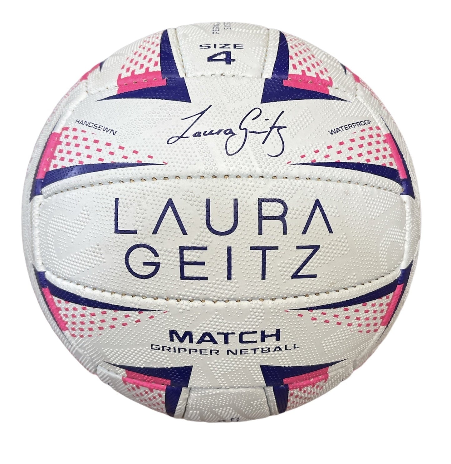 Laura Geitz Match Gripper Netball Hand Sewn Waterproof Official Size 4-1