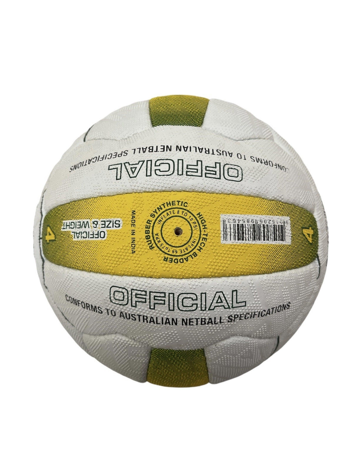Kim Green Match Gripper Netball Hand Sewn Waterproof Net Ball Official Size 4-2