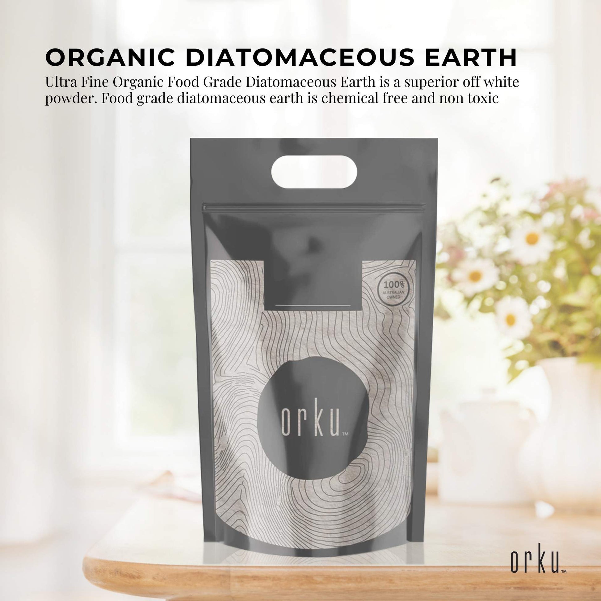 22.6Kg Organic Fine Diatomaceous Earth - Food Grade Fossil Shell Flour Powder-1