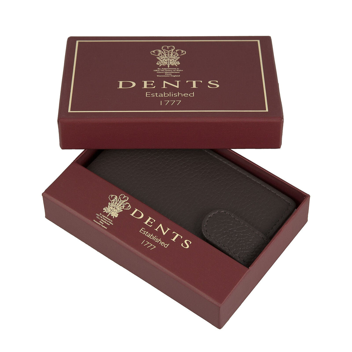 Dents Men's Pebble Grain Leather Card Holder with RFID Blocking and Tab