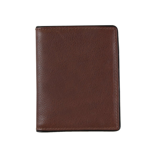 Dents RFID Two-Colour Pebble Grain Leather Business Card Holder - Tan