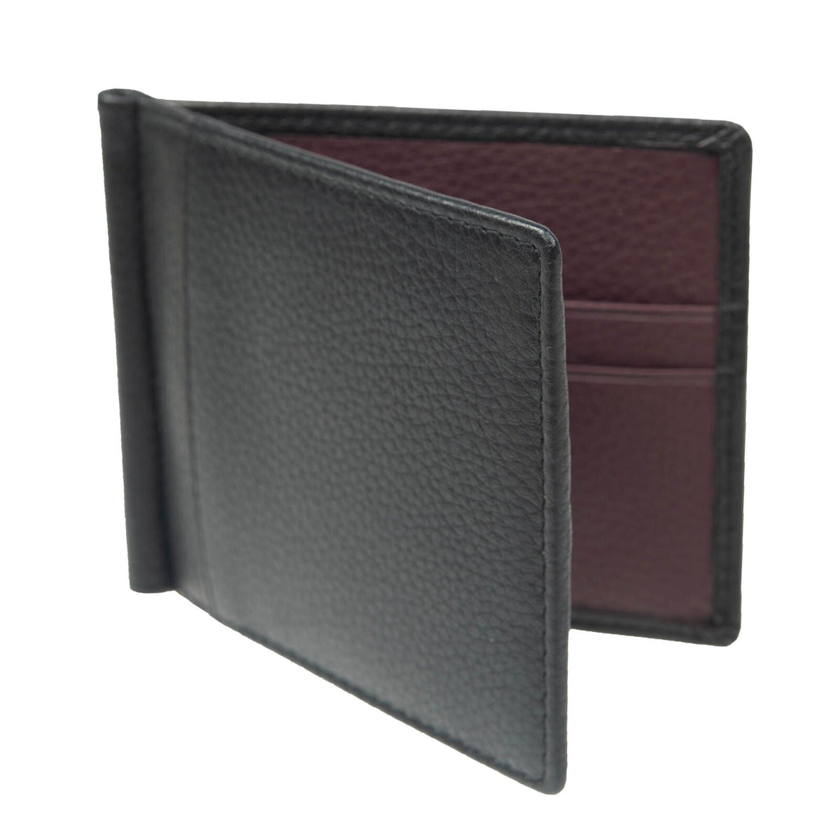 Dents Men's Pebble Grain Leather Bifold Wallet with Money Clip and RFID Blocking