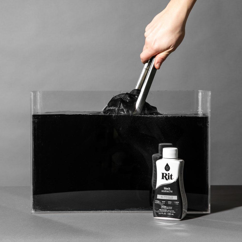 236ml Black Fabric Dye Rit Clothes All Purpose Liquid Cloth Tie Colours Cotton-1