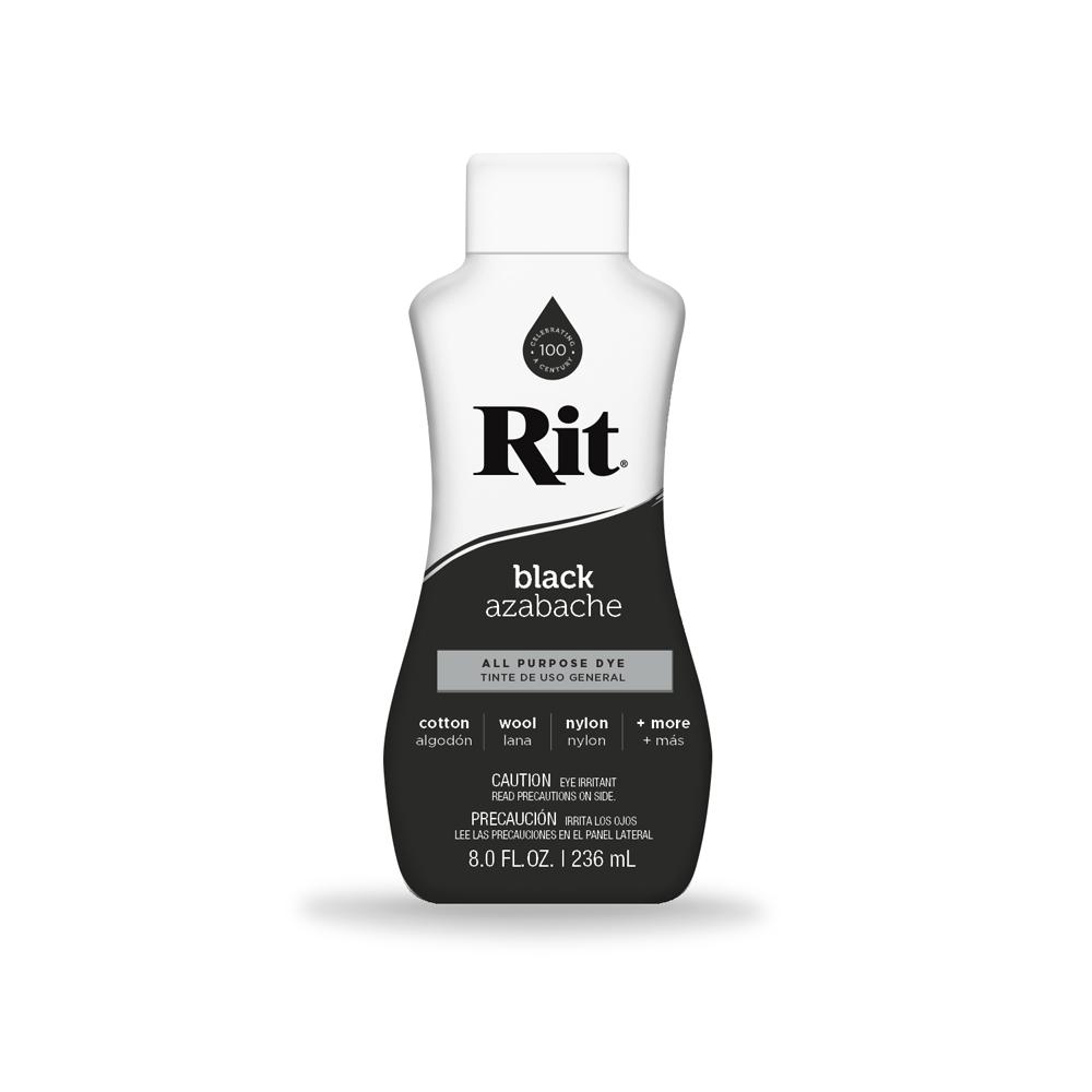 236ml Black Fabric Dye Rit Clothes All Purpose Liquid Cloth Tie Colours Cotton-0