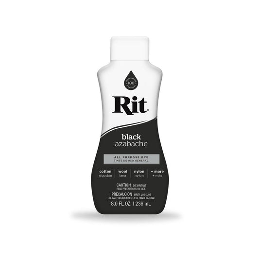 236ml Black Fabric Dye Rit Clothes All Purpose Liquid Cloth Tie Colours Cotton-0