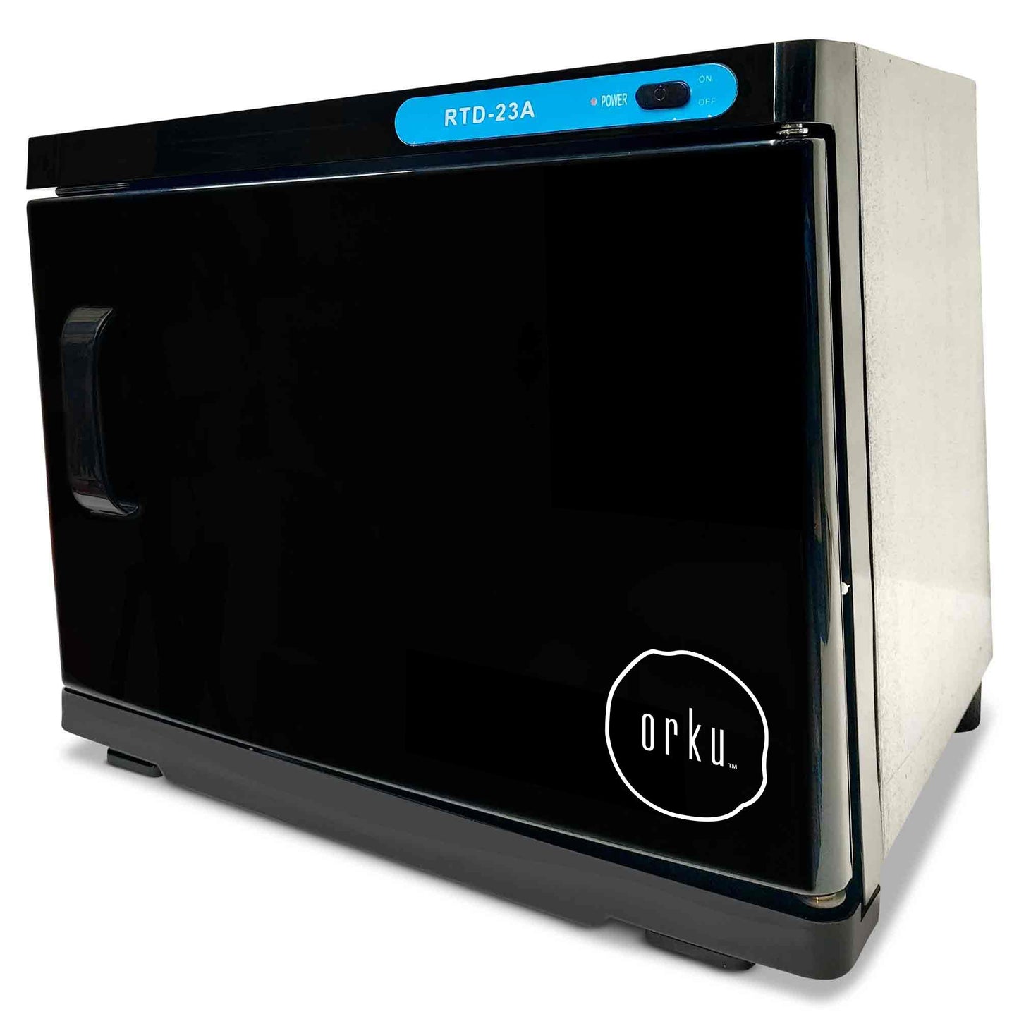 23L Black UV Electric Towel Warmer Steriliser Cabinet Beauty Spa Heat Sanitiser-0