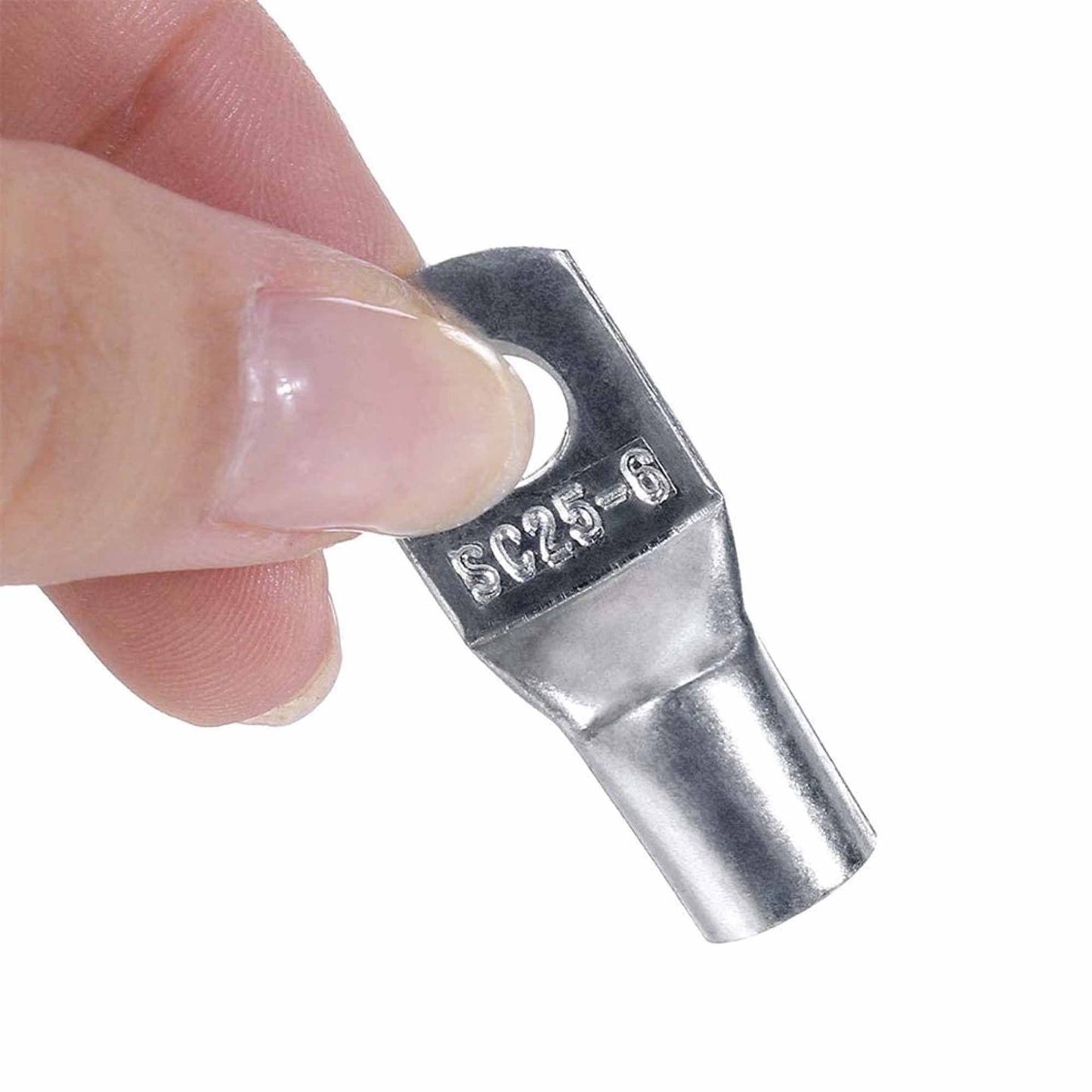 240 Pcs Copper Cable Lugs Electrical Battery Ring Terminal Connectors SC6-SC50-3