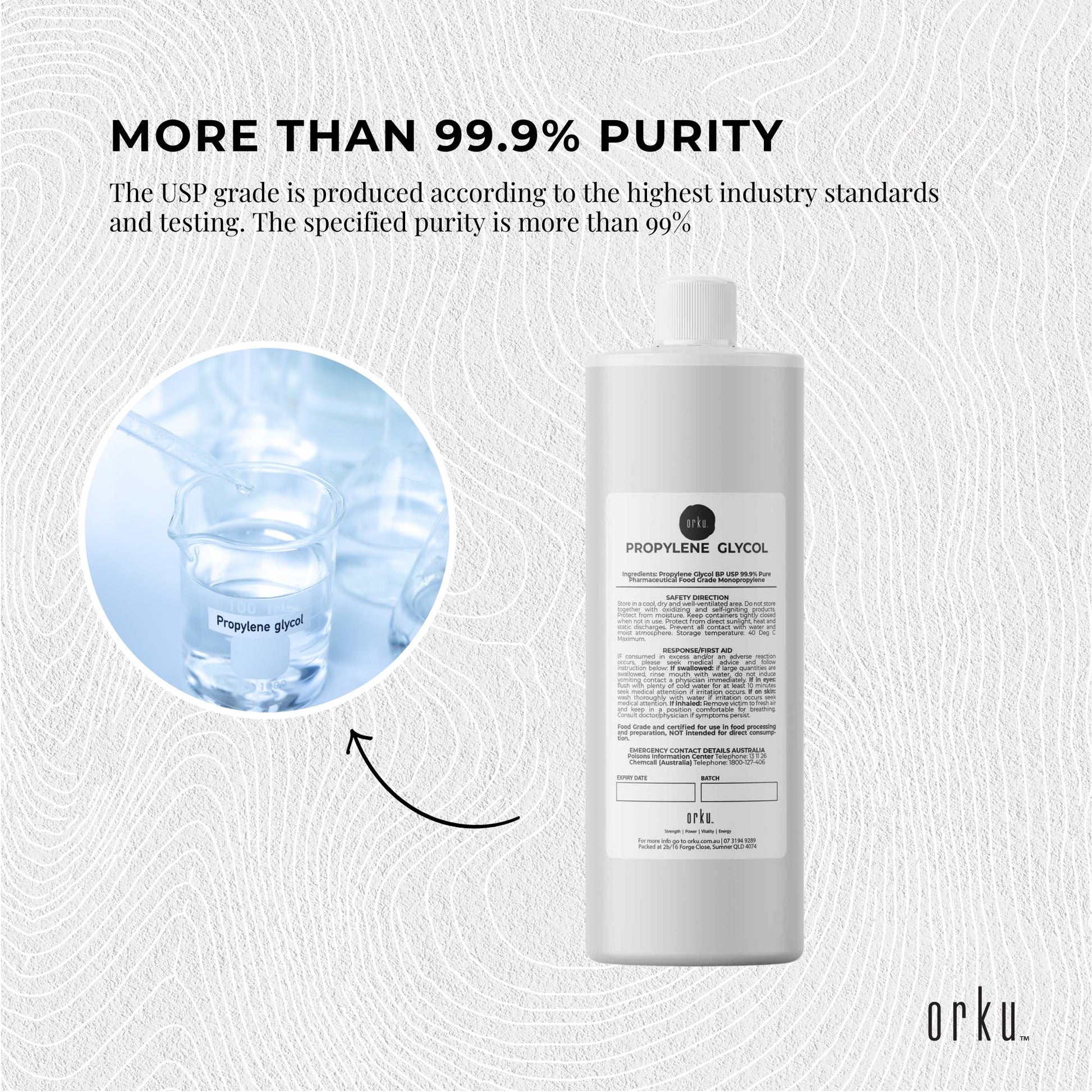 250ml Propylene Glycol BP USP 99.9% Pharmaceutical Food Grade Monopropylene-2