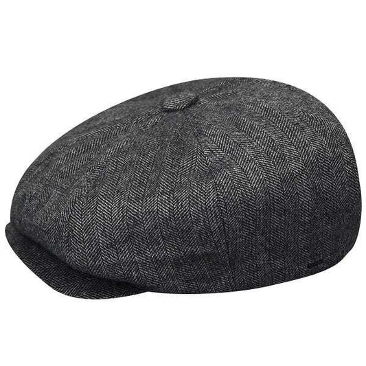 Bailey Mens Beech Ivy Newsboy Flat Cap Hat - Grey-0
