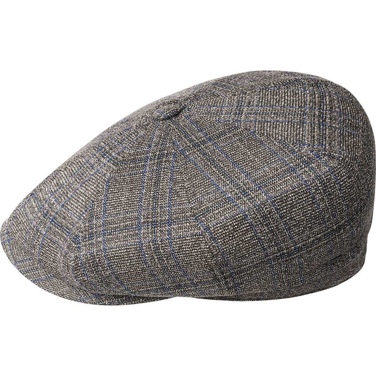 Bailey Mens Zeff Ivy Newsboy Flat Cap Hat - Black-1