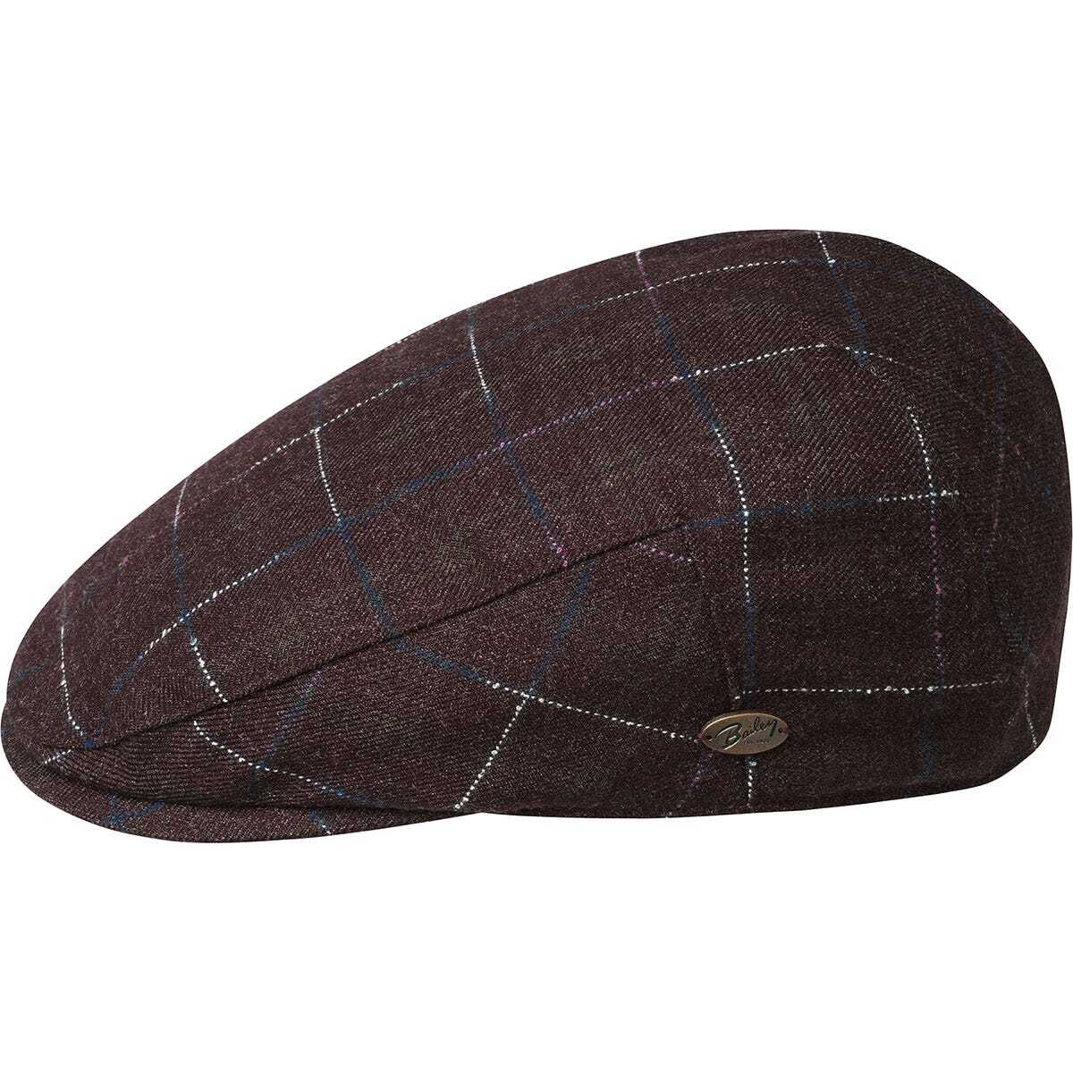 Bailey Mens Spark Ivy Flat Cap Hat - Brown-0
