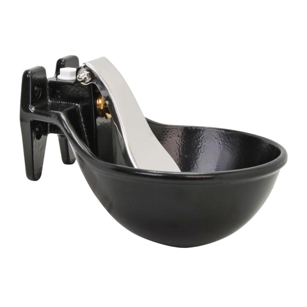 25cm Cattle Drinking Bowl - Iron Cast Mounted Automatic Water Cow Horse Trough-2