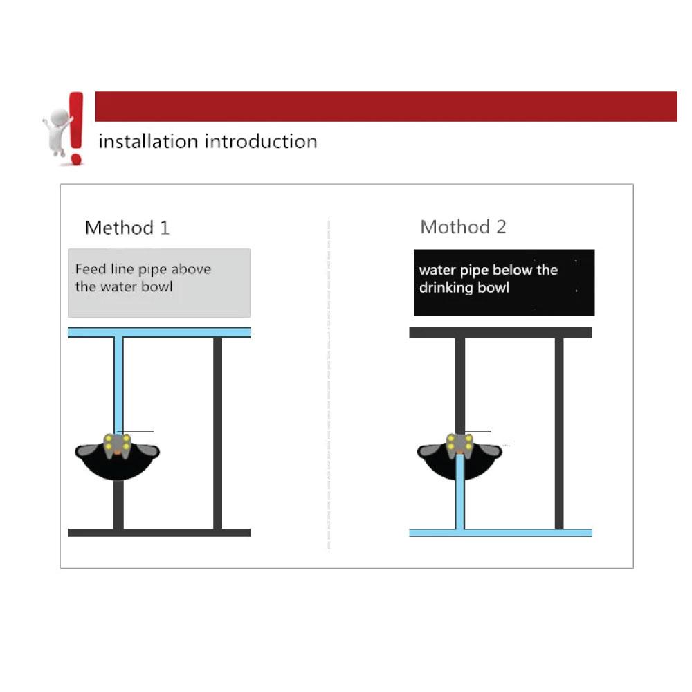 25cm Cattle Drinking Bowl - Iron Cast Mounted Automatic Water Cow Horse Trough-4