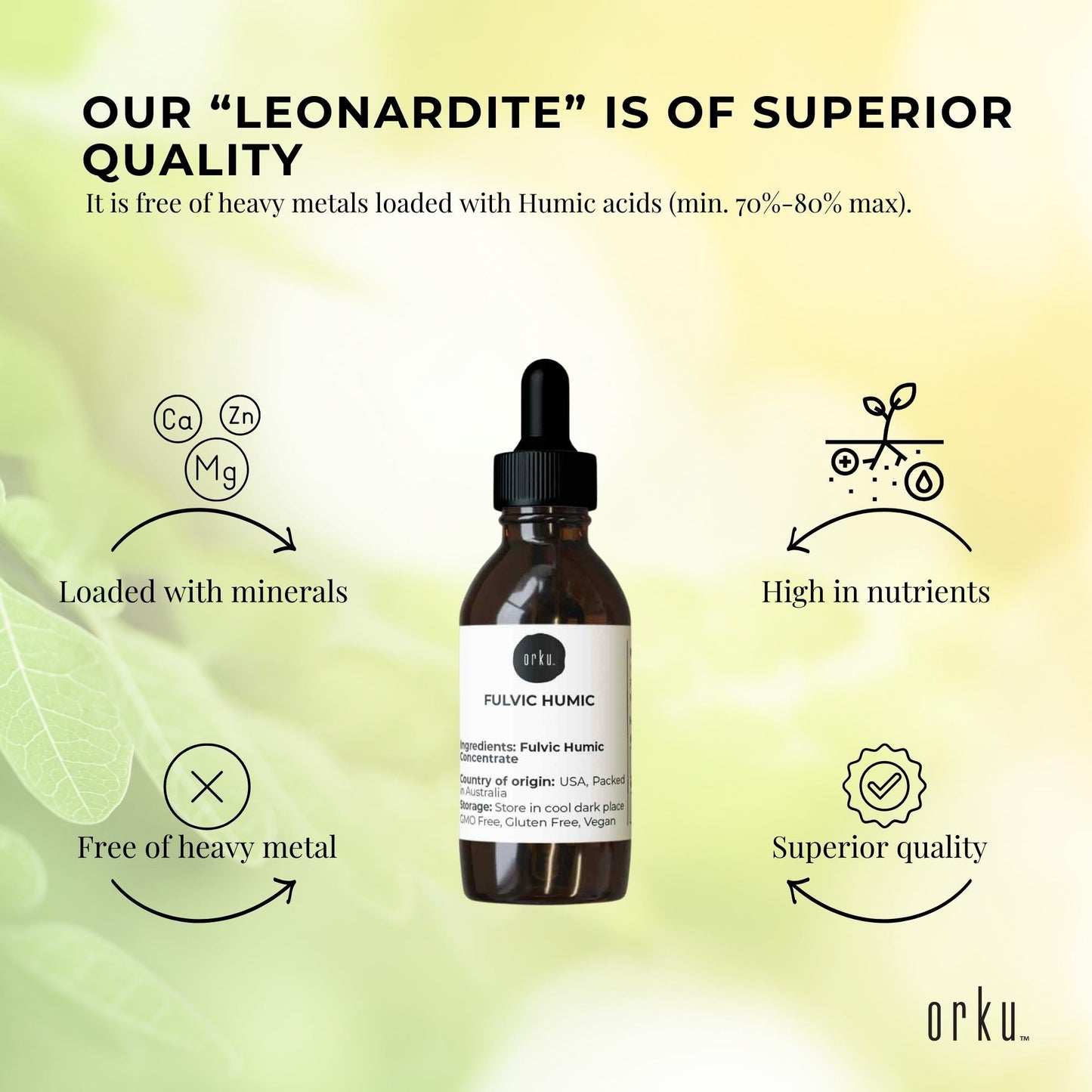 25ml Fulvic Humic Concentrate Liquid FHC-3