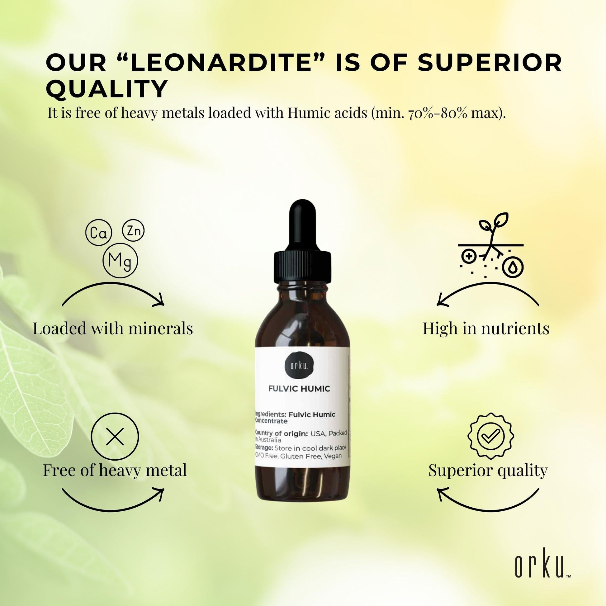 25ml Fulvic Humic Concentrate Liquid FHC-3