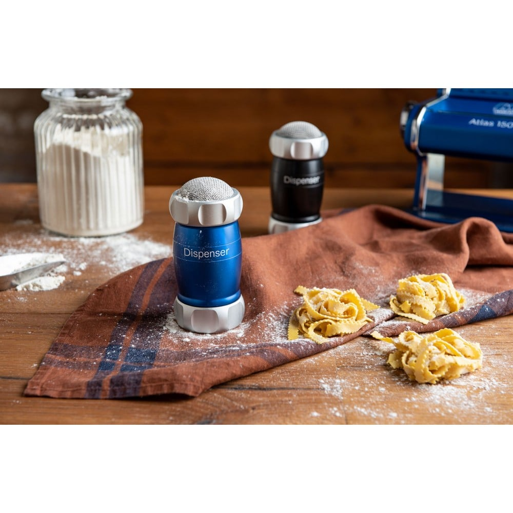 Marcato Aluminum Dispenser/Shaker Flour/Icing Sugar Sifter Baking Utensil Blue