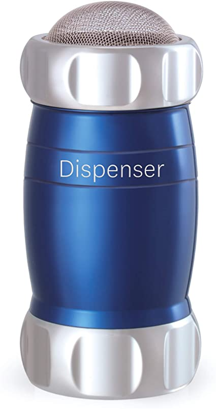 Marcato Aluminum Dispenser/Shaker Flour/Icing Sugar Sifter Baking Utensil Blue