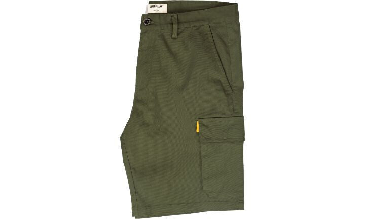 CAT Mens Stretch Cargo Shorts Caterpillar Work Workwear Bottoms - Marshland-3